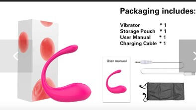 Untitled App-Controlled Wearable Vibrator for Long Distance Couples - Remote Smartphone Control for G-Spot and Anal Stimulation 'make love' from across the world or across the room